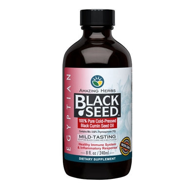 AMAZING HERBS Egyptian Black Seed Oil 8 OZ