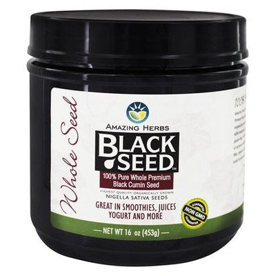 AMAZING HERBS Black Seed Whole Herb 16 OZ