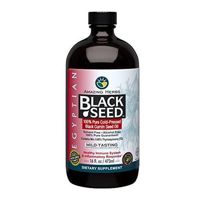 AMAZING HERBS Egyptian Black Seed Oil 16 OZ