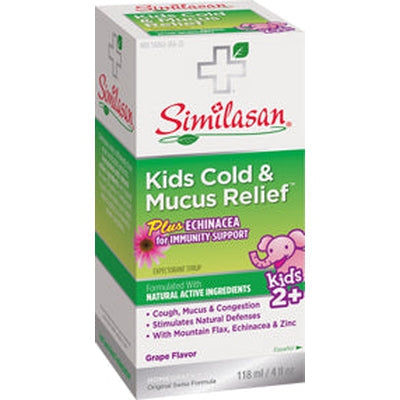 SIMILASAN Kids Cold &amp; Mucus Echinacea Syrup 4 OZ