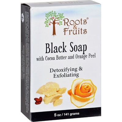 ROOTS &amp; FRUITS BY BIO NUTRITION Black Soap 5 OZ