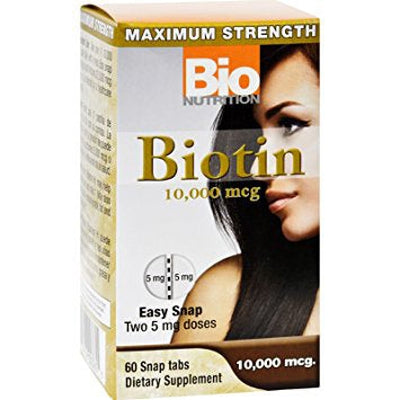 BIO NUTRITION Biotin 10,000mcg 60 TAB