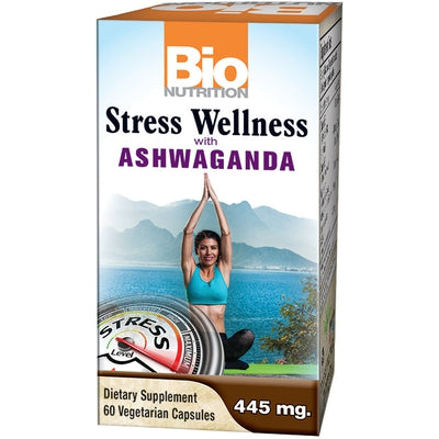 BIO NUTRITION Stress Wellness w- Ashwaganda 60 VGC