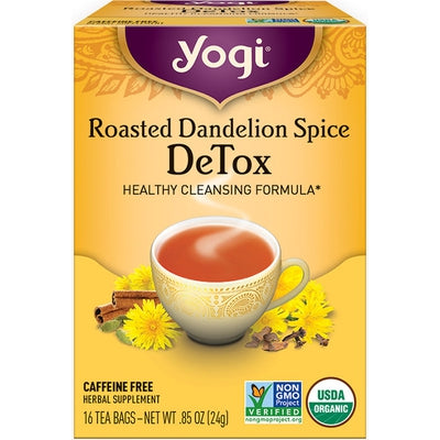 YOGI TEA Roast Dandelion Spice Detox Tea 16 BAG