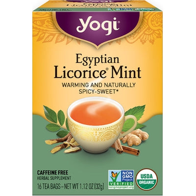 YOGI TEA Egyptian Licorice Mint Tea 16 BAG