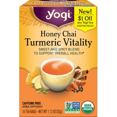 YOGI TEA Honey Chai Turmeric 16 BAG