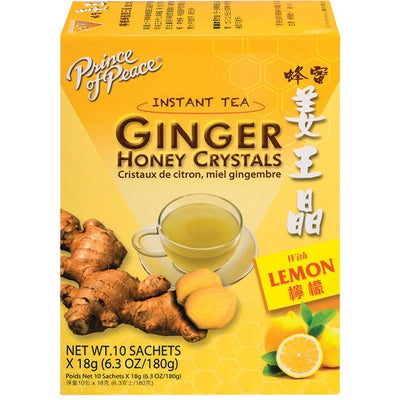 PRINCE OF PEACE  Ginger Honey Crystals w/Lemon 10 BAG