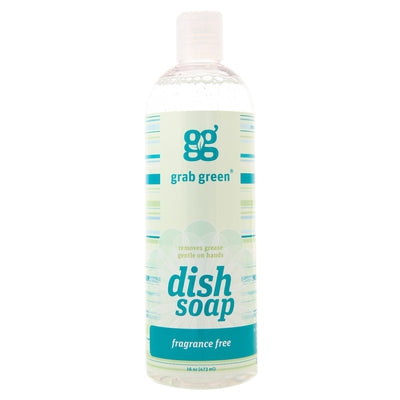 GRAB GREEN Fragrance Free Liquid Dish Soap 16 OZ