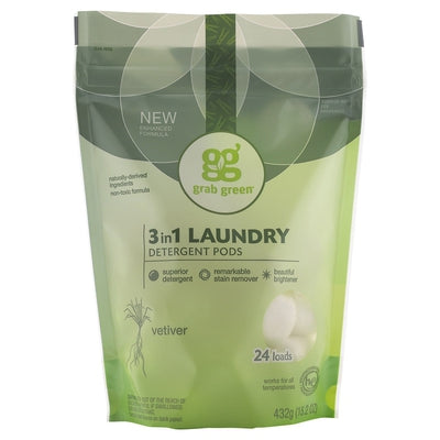 GRAB GREEN Vetiver Laundry Pods 24 LD