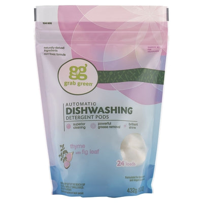 GRAB GREEN Thyme Dishwasher Pods 24 LD