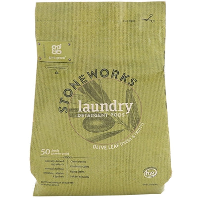 GRAB GREEN Stoneworks Laundry Pods Olive Leaf 50 LD