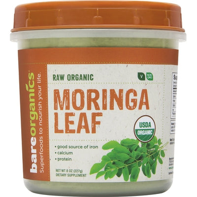 BARE ORGANICS: Organic Moringa Leaf Powder 8 OZ