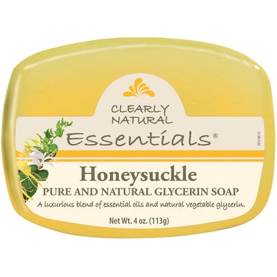 CLEARLY NATURAL Honeysuckle Glycerine Bar Soap 4 OZ