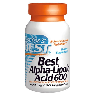 DOCTORS BEST Alpha Lipoic Acid 600mg 60 VGC