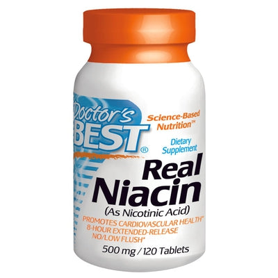 DOCTORS BEST Niacin Ext Release 500mg 120 TAB