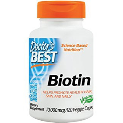 DOCTORS BEST Biotin 10,000mcg 120 VGC