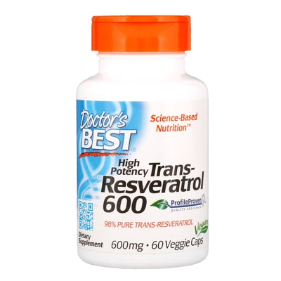 DOCTORS BEST Trans-Resveratrol 600mg 60 VGC