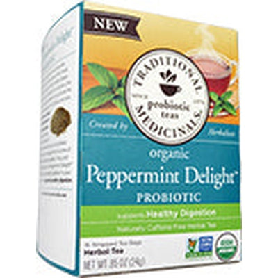 TRADITIONAL MEDICINALS Probiotic Peppermint Delight 16 BAGS