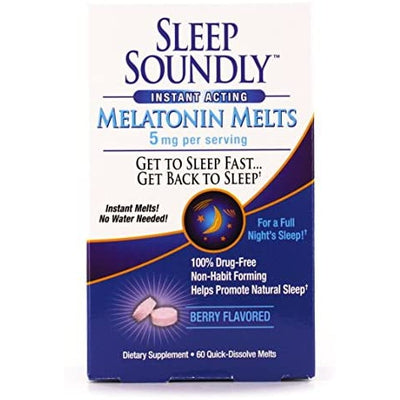 SLEEP SOUNDLY Melatonin Melts 5mg 60 CT