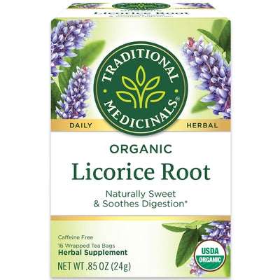 TRADITIONAL MEDICINALS Organic Licorice Root 16 BAGS