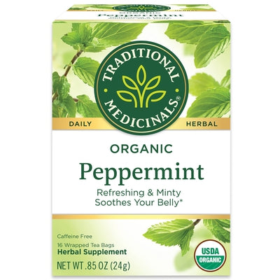 TRADITIONAL MEDICINALS Organic Peppermint 16 BAGS