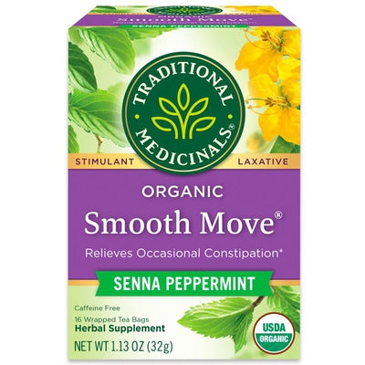 TRADITIONAL MEDICINALS Smooth Move Peppermint 16 BAGS